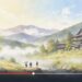 Animate Watercolor Paintings into Flowing Visual Scenes
